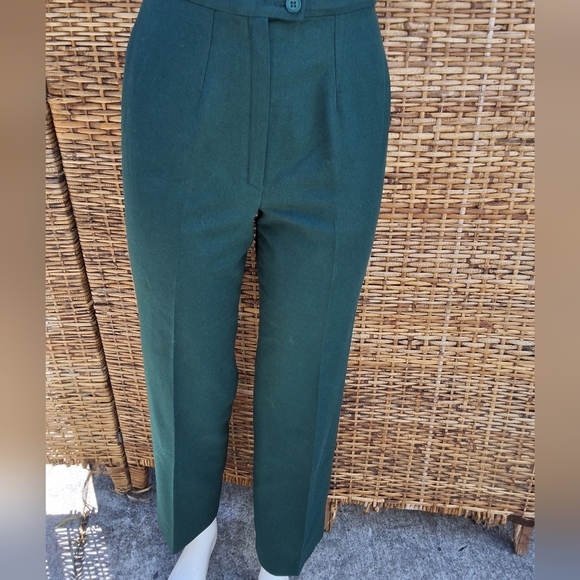 Pendleton Vintage Deep Green Wool Lined Trousers 6 - Picture 13 of 15